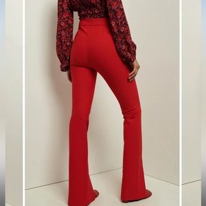 DEREK LAM 10 CROSBY MAEVE FLARED SLIT HEM TROUSERS